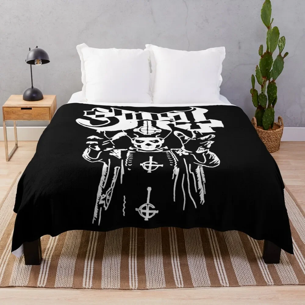 

Ghost B C Hands Up Papa Emeritus Black New Officia Throw Blanket Versatile Cozy Throw Blanket for All Occasions