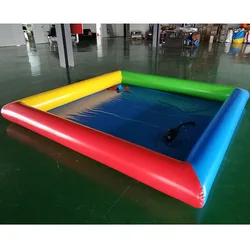 Customized Large Inflatable Sand Pool Colorful Fishing Pool with Air Blower for Sale