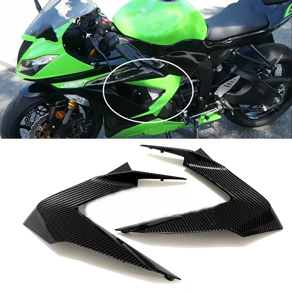 

ZX6R Side Panel Frame Cover Cowl Upper Front Mid Fairing Motor Part for Kawasaki Ninja ZX-6R ZX 6R 636 2013 14 15 2016 2017 2018