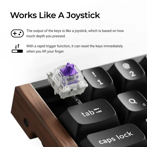 Imagen 2 del producto Keychron K6 HE interruptor magnético inalámbrico teclado personalizado edición especial retroiluminación RGB tecla PBT de doble disparo