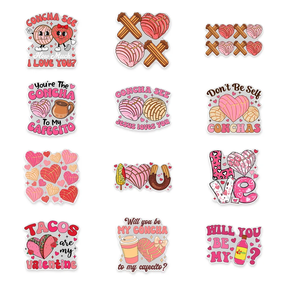 

Брелоки для обуви ко Дню святого Валентина 2026: Красочные акриловые шармы «Сладкая любовь» для женских сабо, украшения для обуви, романтические значки для обуви, подарок на свидание