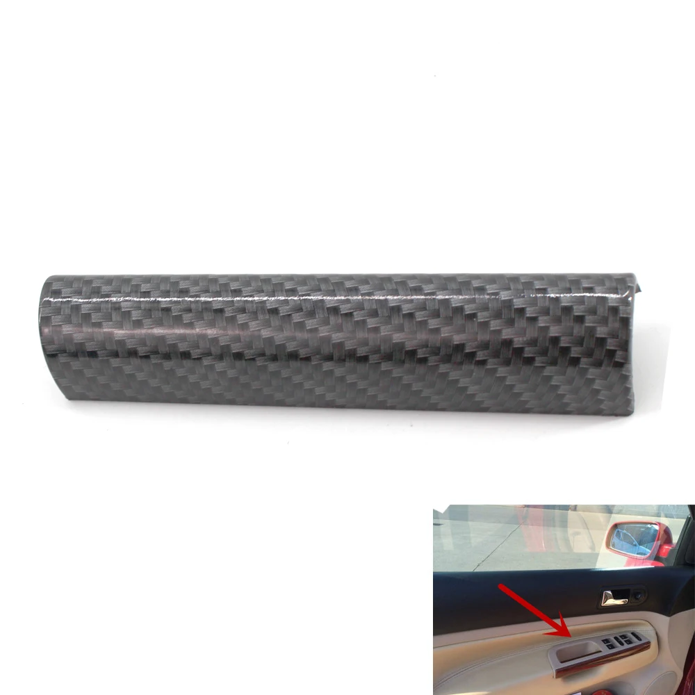 

1X Door Window Switch Bezel Handle Trim Carbon Fiber Style for VW Passat Golf Jetta Bora 97-05 Left Hand Drive Model