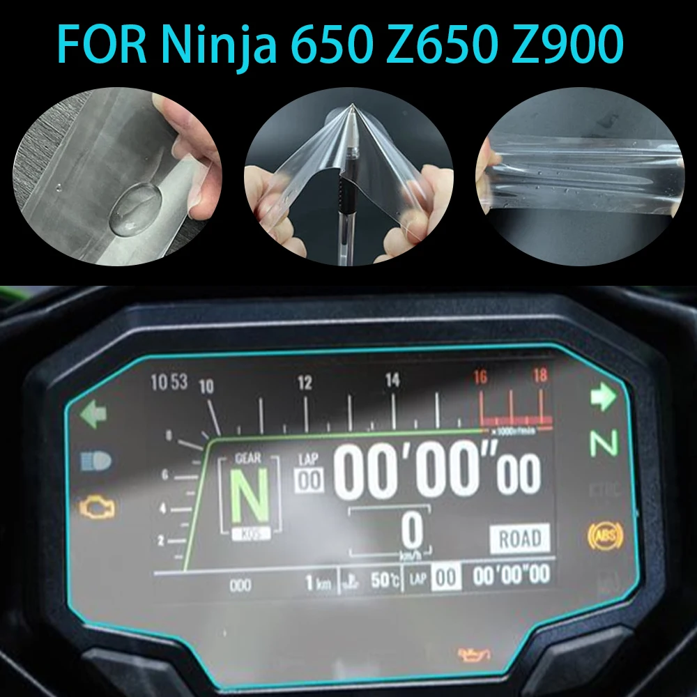 

General Kawasaki Ninja 650 Z650 Z900 Scratch resistant Display Screen Instrument Panel Protective Film Modification Accessories