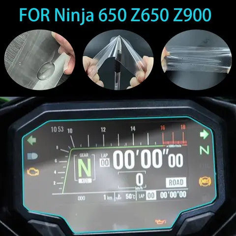 일반 가와사키 닌자 650 Z650 Z900 스크래치 방지 디스플레이 스크린 계기판 보호 필름 수정 액세서리