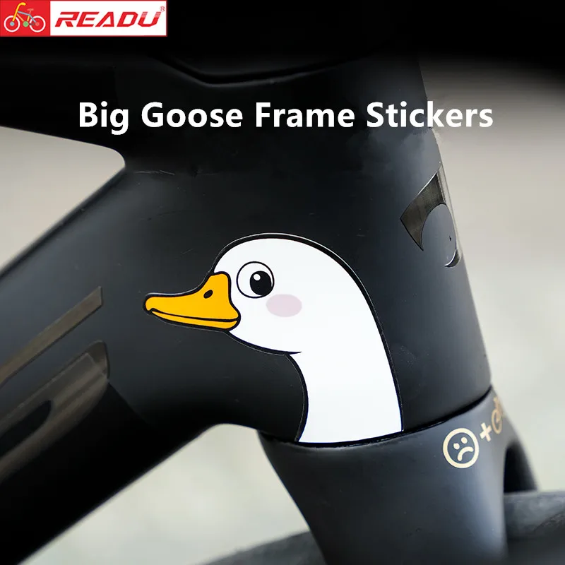 

Наклейки для велосипедов READU, персонализированные наклейки для рамы горного и шоссейного велосипеда, декоративные наклейки «Большой Гусь», аксессуары для велосипедов, 1 шт.