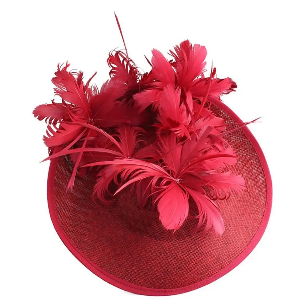 Wedding Party Show Hats DIY Bride Headdress French hat Party Headpiece Hair Accessories Flat Top Hat Embryo Women Ladies