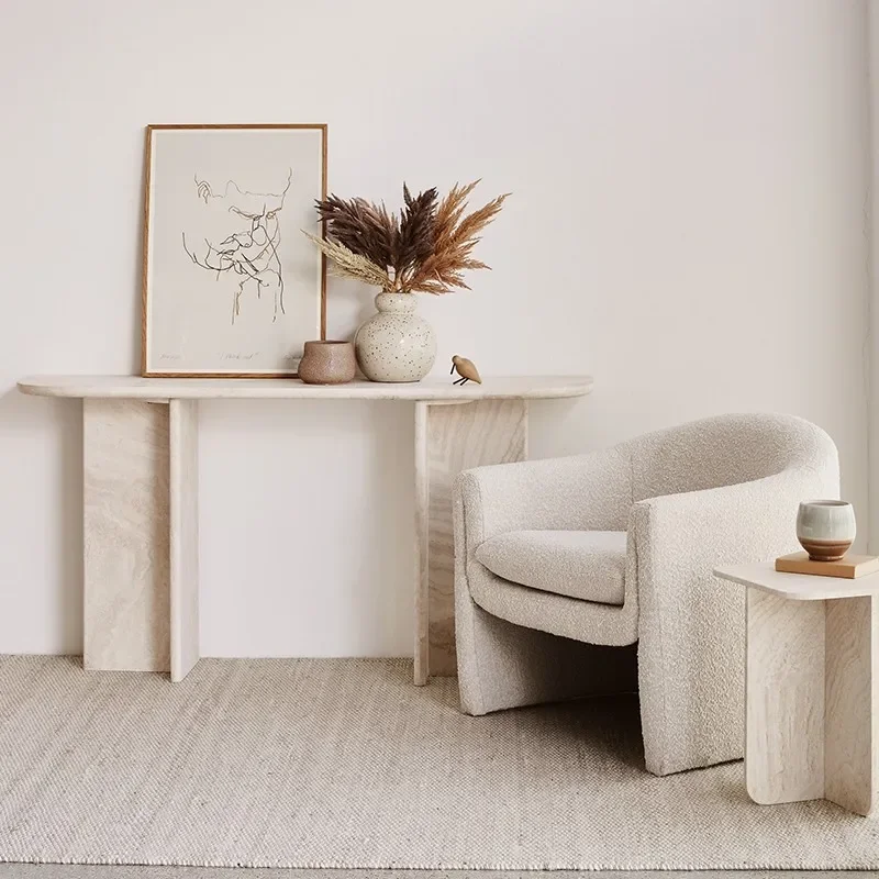 

Домашний стол для украшения стен, пещерный камень, консольный стол, постмодернистский минималистский художественный свет, роскошь