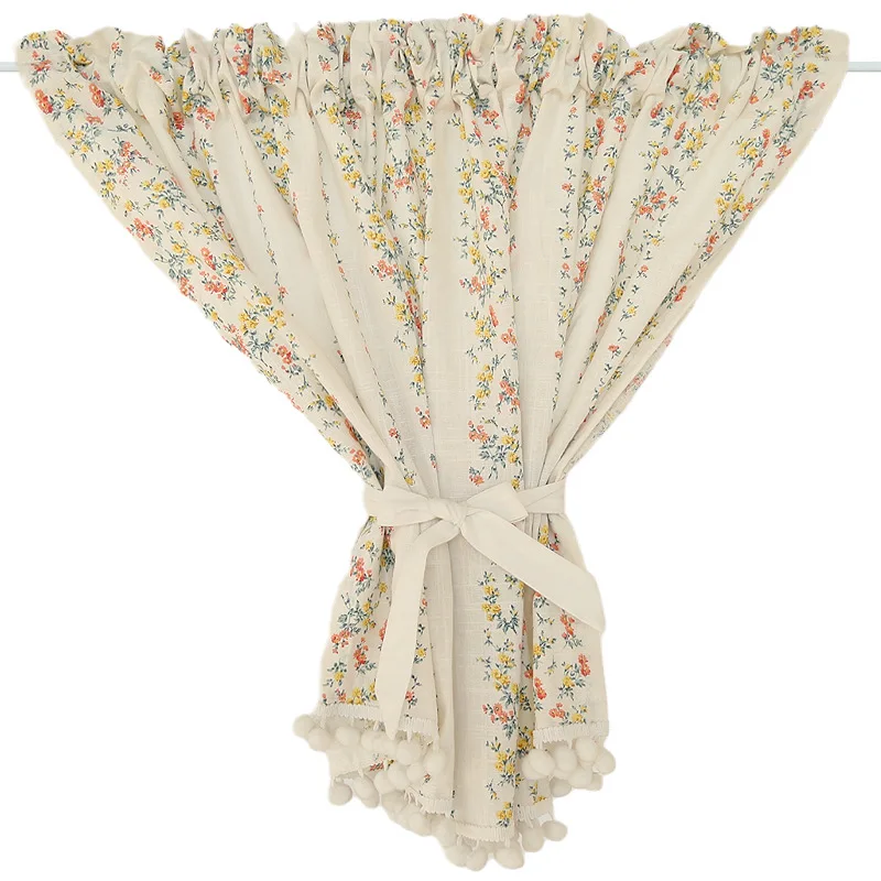 

Romantic Luxury Modern Floral Blackout Curtains Cotton Linen Bamboo Home Kitchen Bathroom