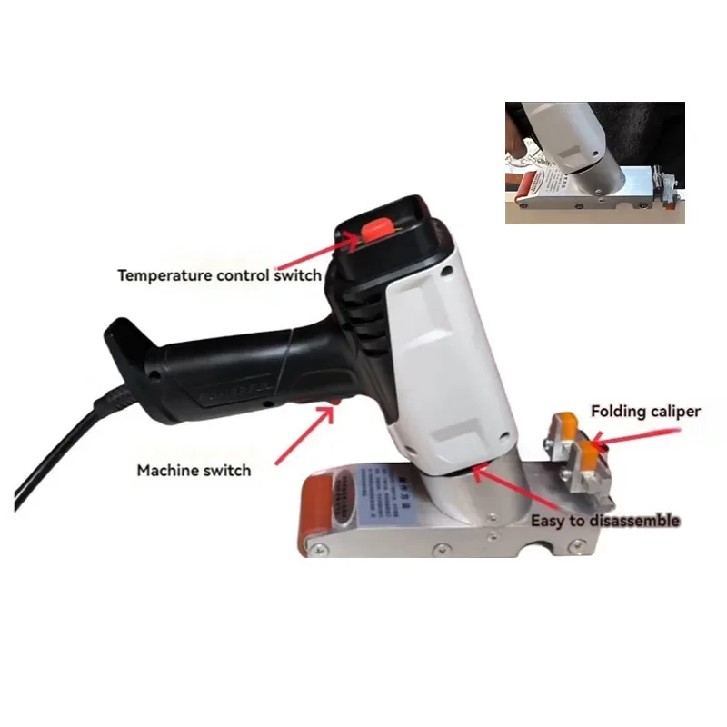 

220V Woodworking Portable Edge Banding Machine Wood PVC Manual Edge Bander For Self-adhesive Edge Banding