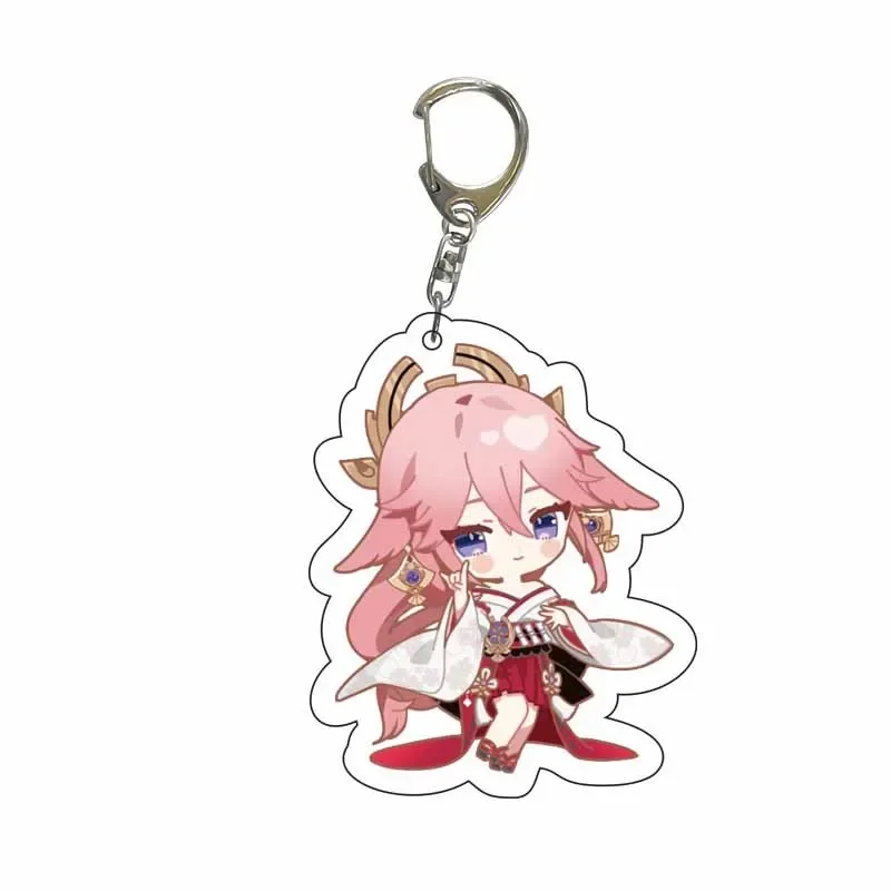 Cute Genshin Impact Acrylic Keychains