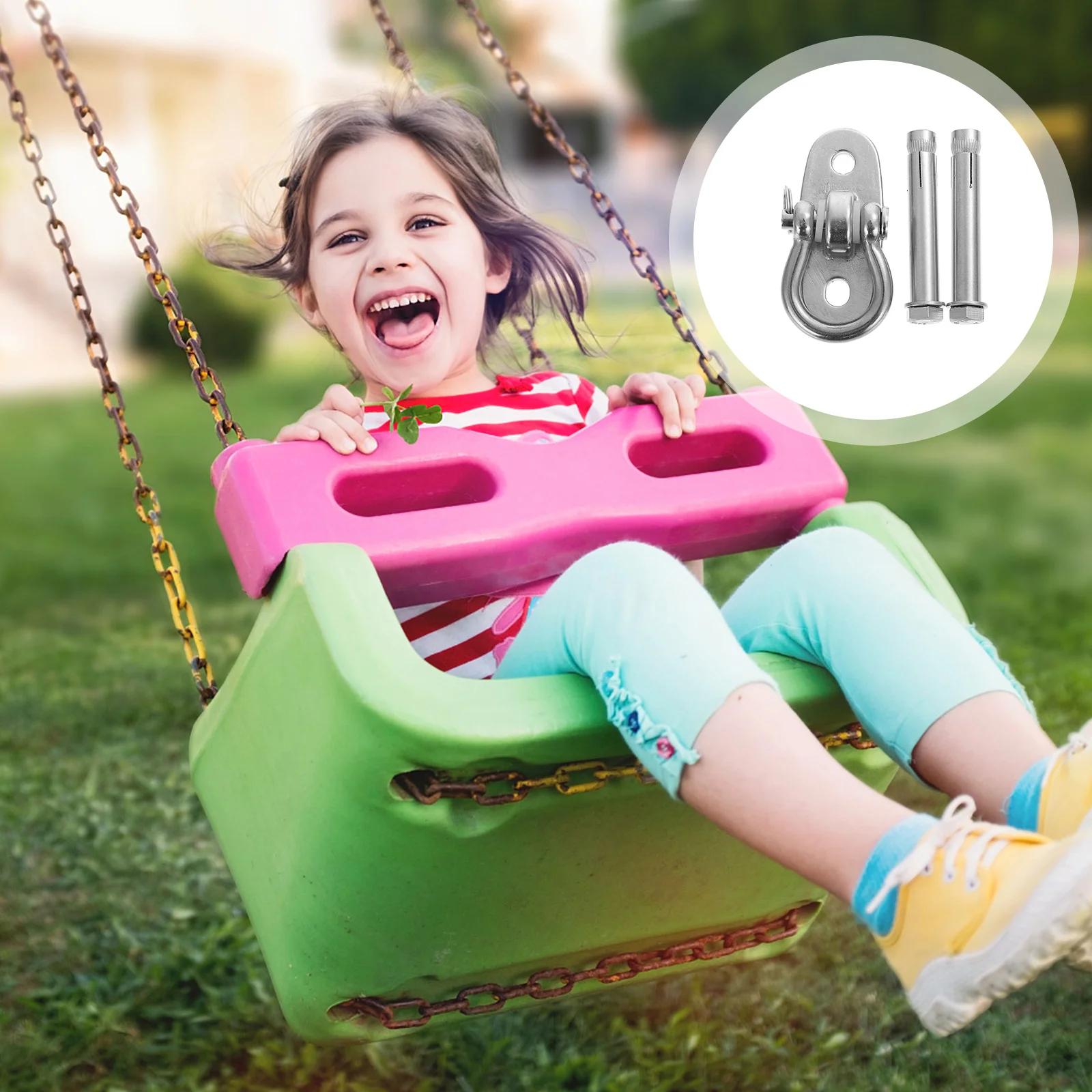 1 مجموعة 1 مجموعة الثقيلة الحاملة السنانير ل أرجوحة أرجوحة الرمل في الهواء الطلق داخلي المعادن معلقة تحديد عدة الفولاذ المقاوم للصدأ