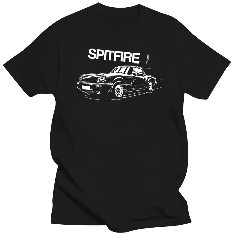 2020 New Fashion Summer Tee Shirt RETRO Britain SPITFIRE CLASSIC CAR T-SHIRT - AUTOTEES Cotton T-shirt