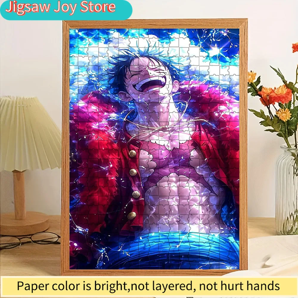 

Аниме-пазл «Ван-Пис» с изображением Монки Д. Луффи в радостной водной и световой сцене, креативный подарок для любителей аниме и декора дома