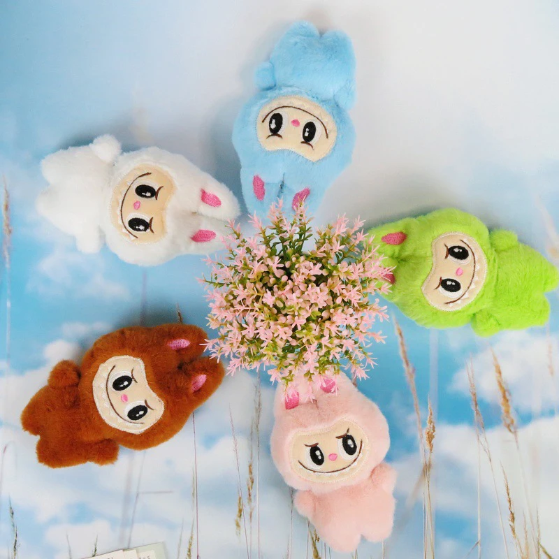 Labubu Cute Doll ciondolo peluche morbido Kawaii peluche zaino accessori peluche bambola regalo di compleanno