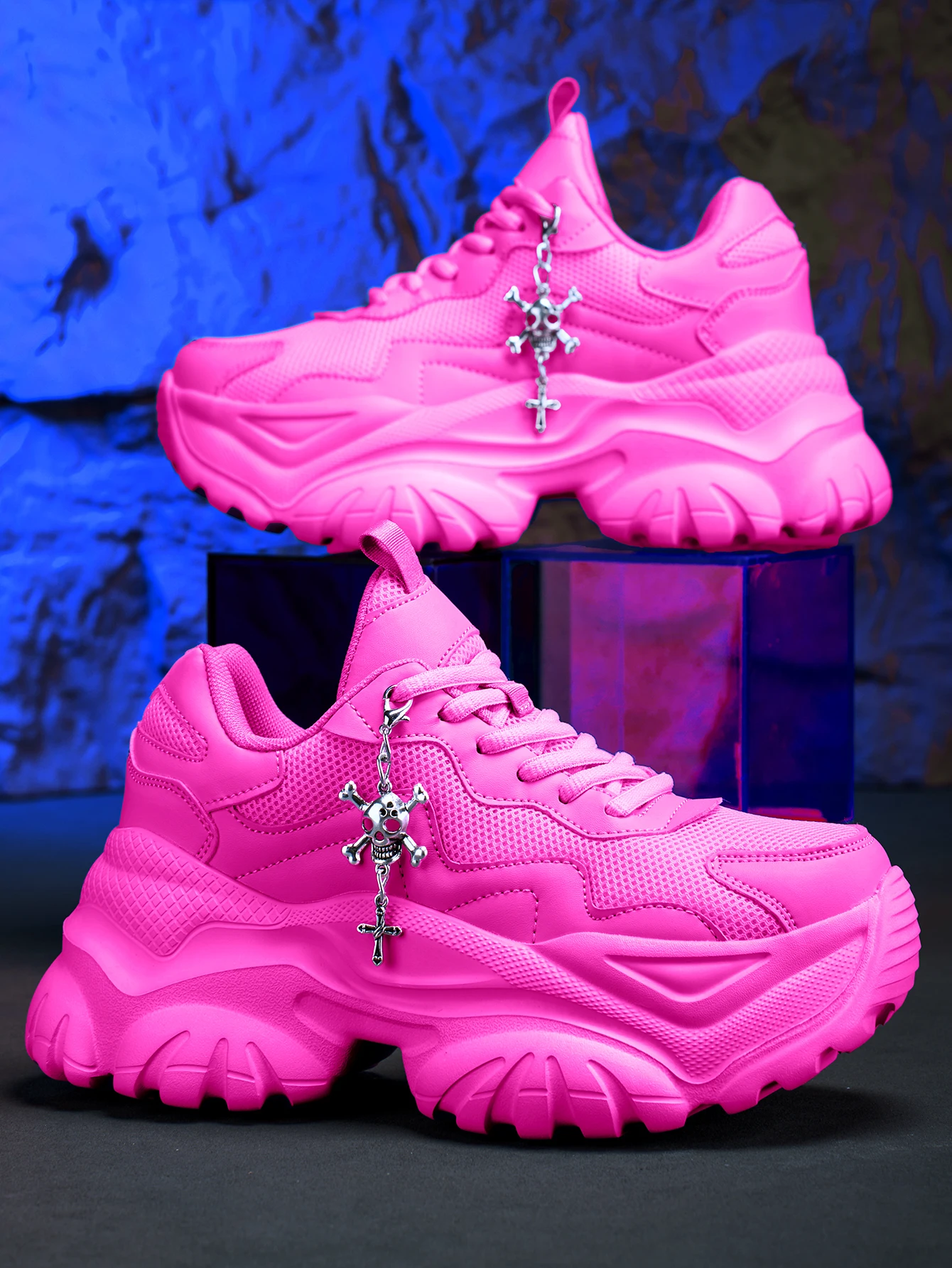 Crossfit Accessory Work - Damen-Trendschuhe, höhenvergrößernd, 7 cm, modisch, lässig,