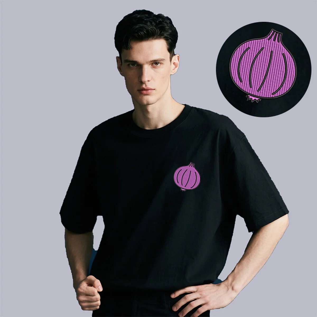 

Crisp Men Women T-Shirt Y2K Embroidery Art Luxury Cotton Top Tees Comfy Embroideried Onion Print Trips Nice T-Shirts