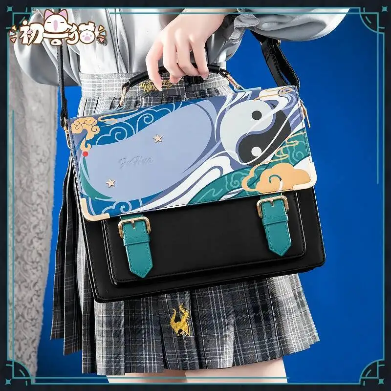 أنيمي لعبة هونكاي تأثير 3 فو هوا تأثيري لعبة موضوع الانطباع حزمة اليومية Preppy ركاب على ظهره حقيبة ساعي جميل Itabag