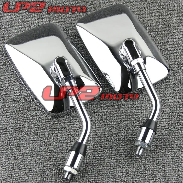 For Honda Shadow 400 750 1100 VT750 1100 VT1300 rearview Motorcycle Rearview Mirrors Mirror Chrome Color 1Pair