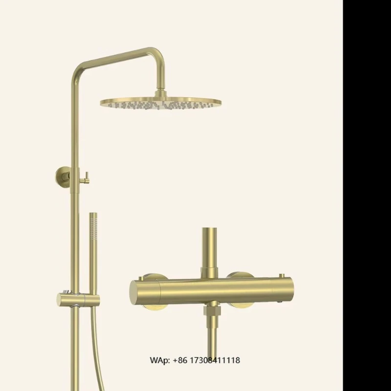Luxury Home Bathroom Shower System High Pressure Rain Thermostatic Shower Set