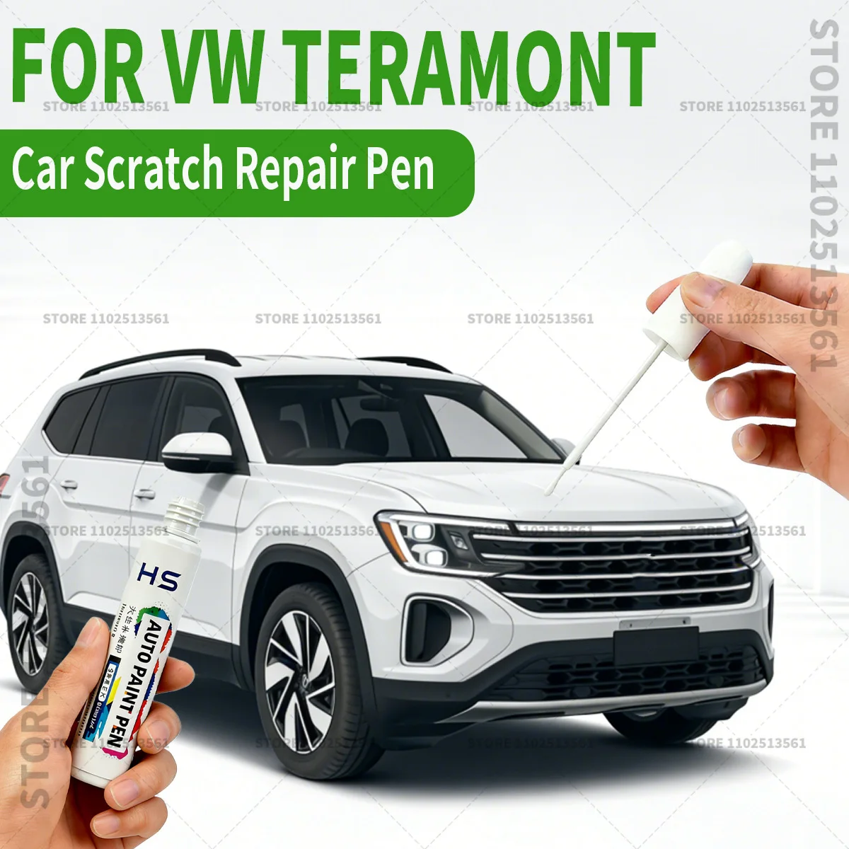 

Ручка для ремонта автомобильной краски, средство для удаления царапин, аксессуары для авто, черный 2T2T, белый, серебристый R7L, коричневый для Volkswagen Teramont