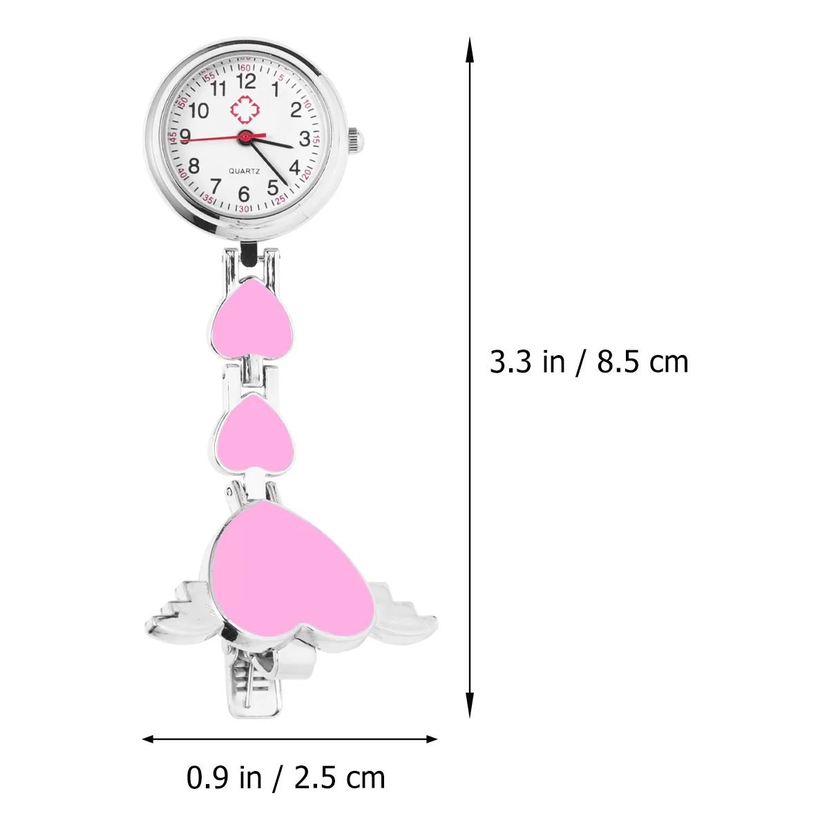 Creative Nurse Hanging Watch Doctor Hanging Watch Fashion Hanging Watch Doctor Pocket Watch for Decor Use (Pink)
