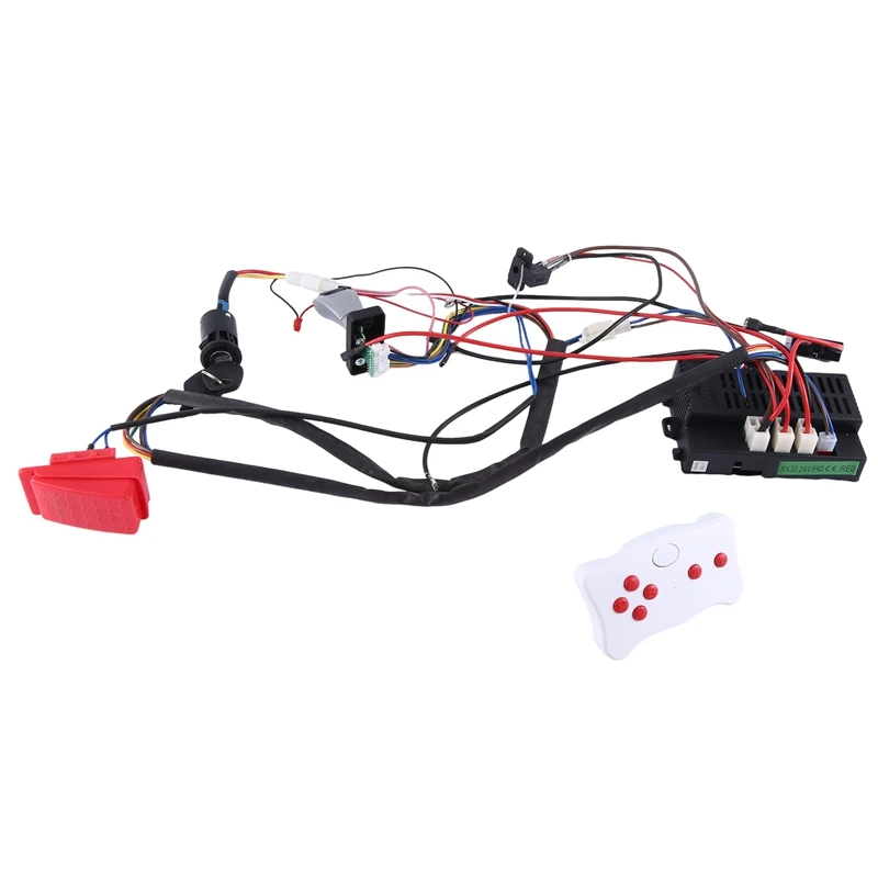 

DIY Children's Electric Car Harness With Wire,Switch And Remote Control Receiver 4WD Ride On Toys Parts Accessories