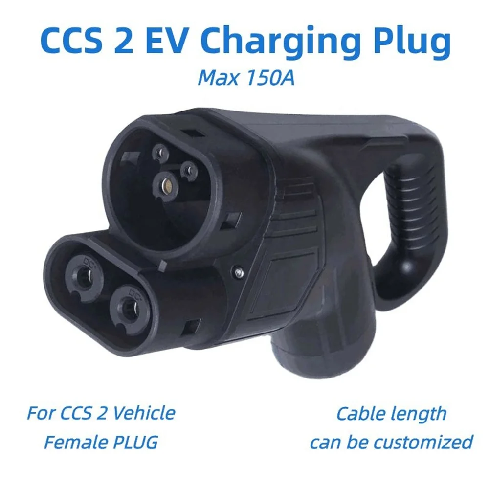 CCS2 Plug EV Charging Plug CCS Combo 2 Connector EV Charger Type2 Adapter Connector 150A Without Cable J1772 Car Accessories