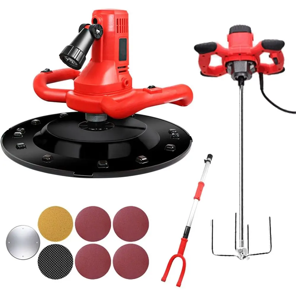 

Electric Trowel Power Concrete Mixers,Electric Concrete Cement Mortar Trowel 1680W Power,6 Speed Regulation,Wall Smoothing Polis