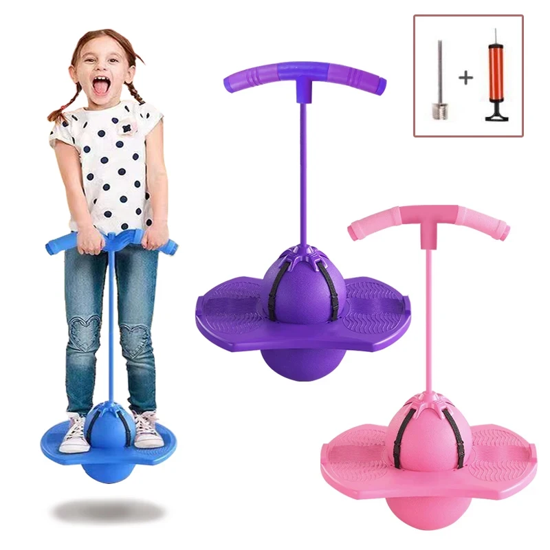 Pelota de Salto de Rana para Niños, Juguete de Ejercicio para Aumentar la Altura, Equipo de Entrenamiento de Equilibrio y Coordinación para Niños