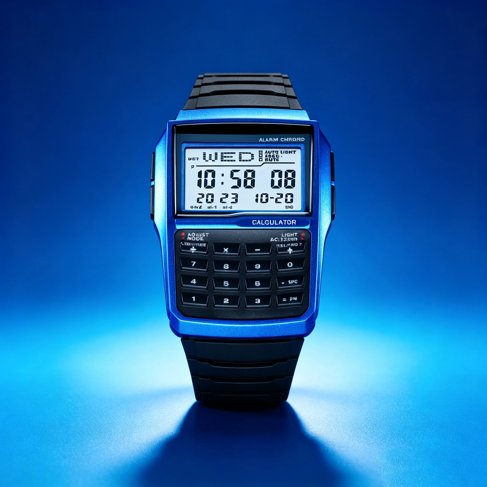 Retro Digital Calculator Watch for Men Alarm Stopwatch Casual Sports Mens Wristwatches Montre Homme Relogio Masculino Waterproof
