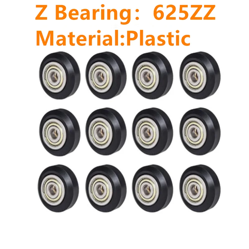 5/10/24PCS CNC POM Plastic Bearing Pom Pulley Wheel 625ZZ Idler Pulley Gear Passive Round Wheel Perlin Wheel for Ender 3 CR10