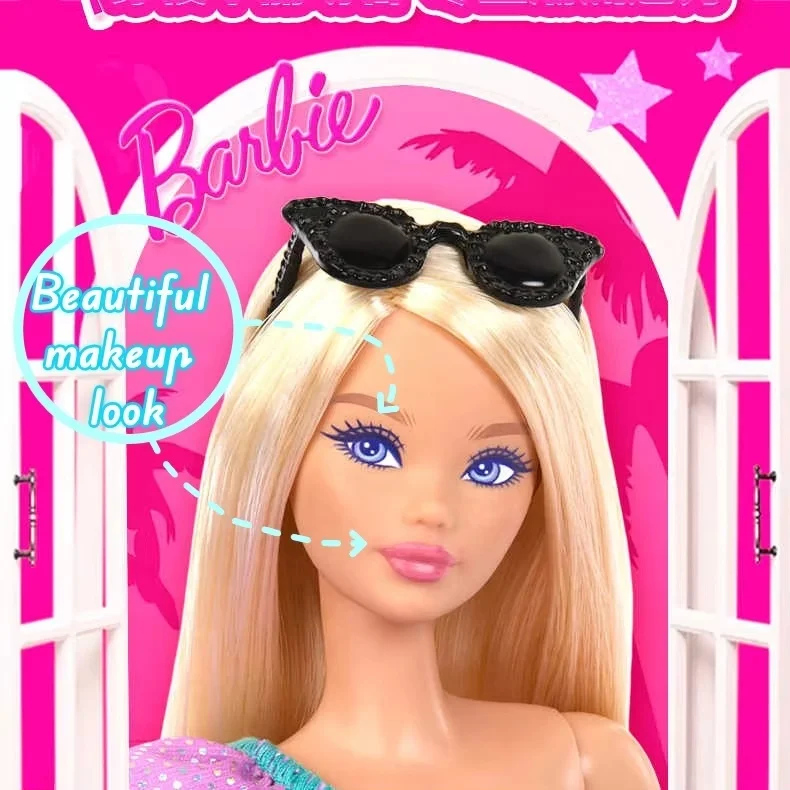 Oryginalna lalka Barbie z modnym urokiem Dostępna od ręki Zabawka dla dzieci Dekoracja na biurko Prezent urodzinowy Wraz z błyszczącym pasującym pudełkiem upominkowym