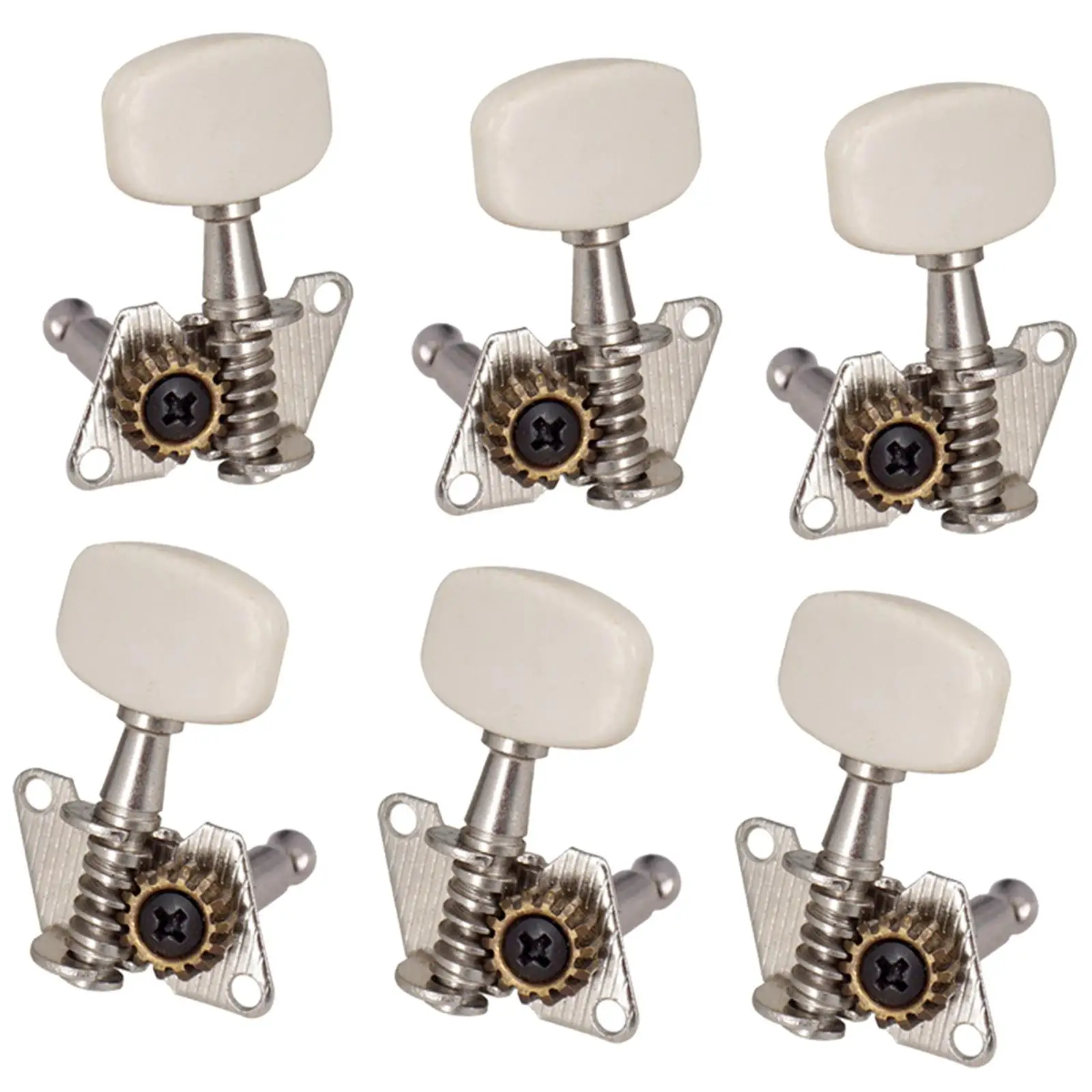 6Pcs Guitar Tuning Pegs 3L3R Durable Machine Heads for Acoustic Guitars Accessory Repair Part Replacement