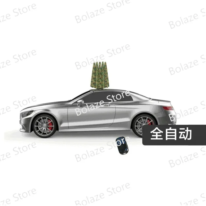 fully automatic car sunshade umbrella intelligent mobile garage roof thermal insulation sun protection cover folding car shed