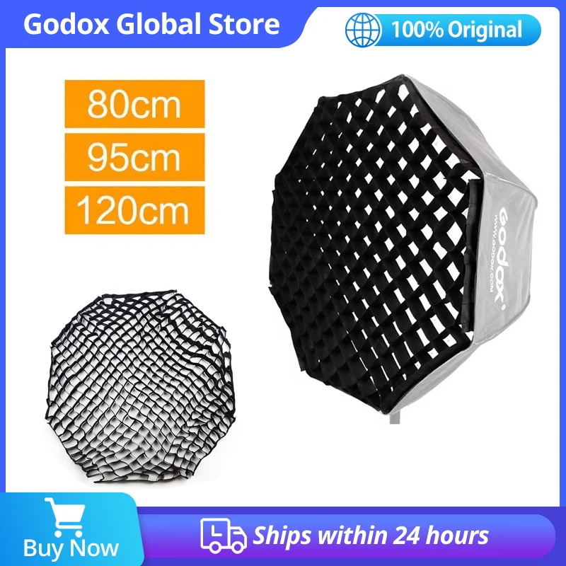 Godox Portable 80cm 95cm 120cm Honeycomb Grid Umbrella Photo Softbox Reflector for Flash Speedlight (Honeycomb Grid Only)