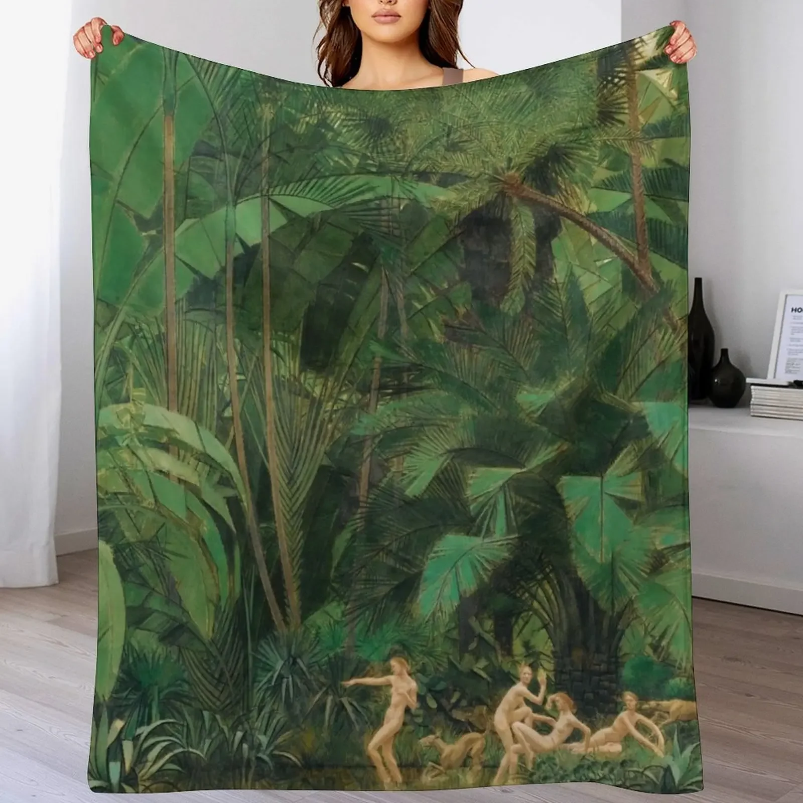 

Diana and Actaeon. Bernard Boutet de Monvel. Throw Blanket Warm Napping Blanket for Office Couch Bed