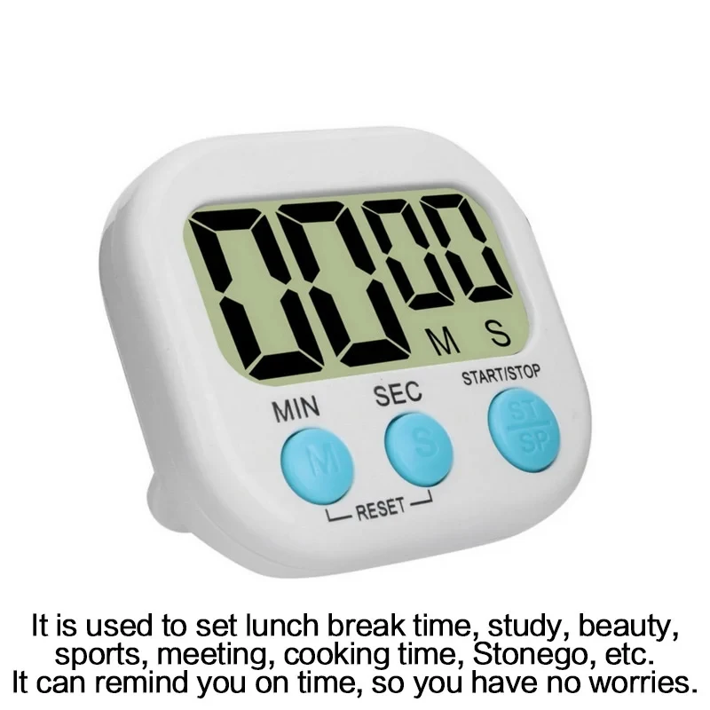 1PC LCD Digital Kitchen Timer Magnetic Cooking Large Count Down Up Clear Loud Alarm Stonego Home Kitchen Accessories image 4
