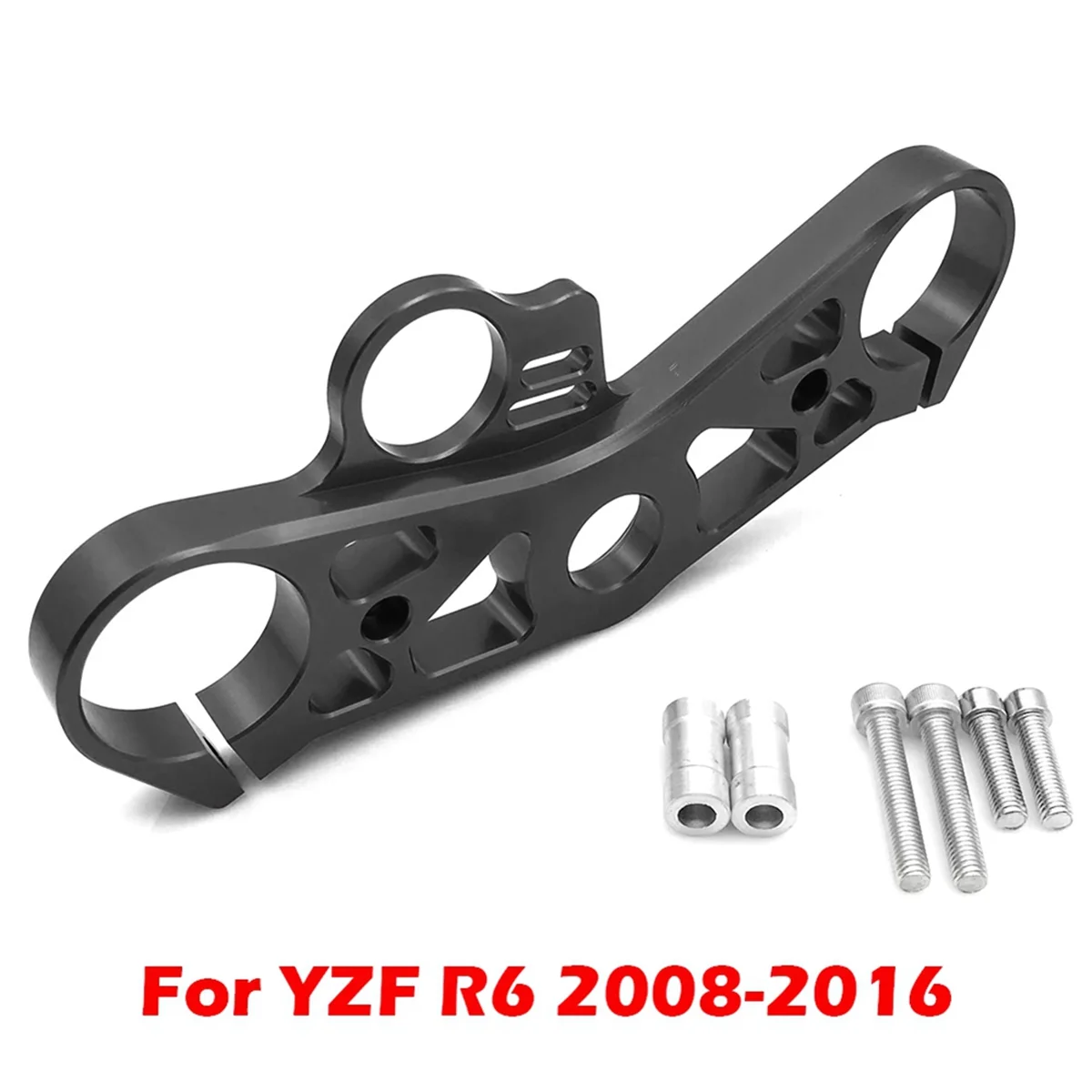 For YZF R6 YZFR6 2008- 2016 Motorcycle Front Fork Lowering Upper Top Clamp Yoke Accessories Black