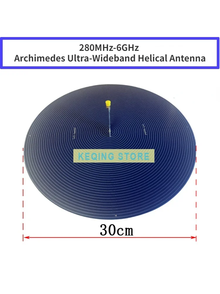 UWB super antenna RFID 120Mhz-10GHz ultra-wideband circularly polarized antenna Archimedean spiral antenna