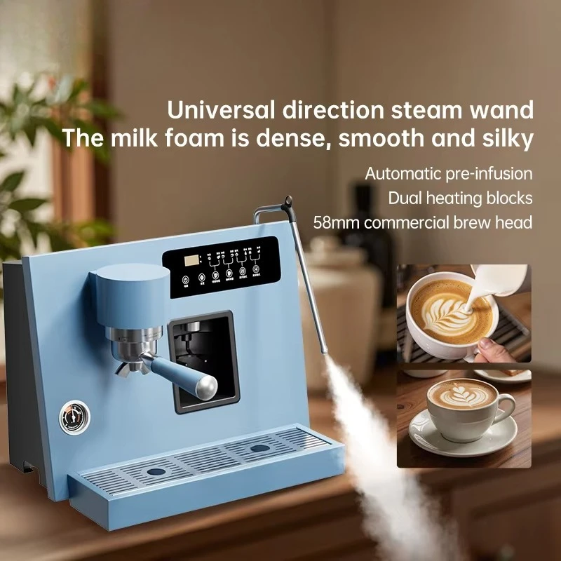 vEspresso Coffee Machine Maker Grinding and Extraction 1600W Build-in Semi-automatic