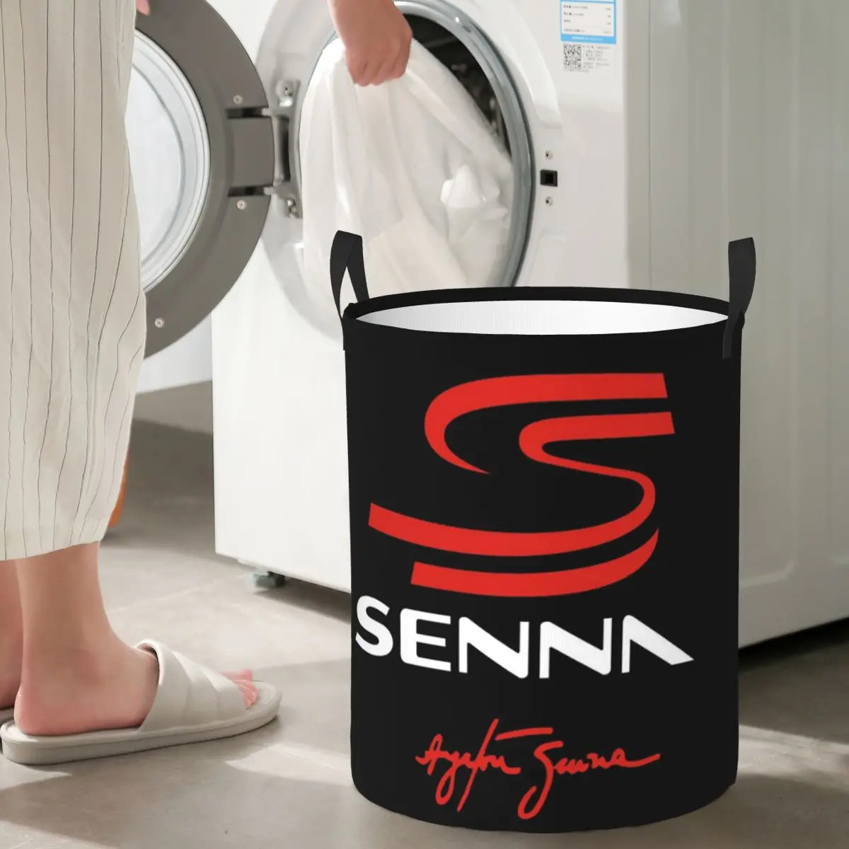 a-ayrton-s-s-senna-s-レーシングカー-ロゴ-折りたたみ式ランドリーバスケット-汚れた服-雑貨収納バスケット-大型防水ボックス