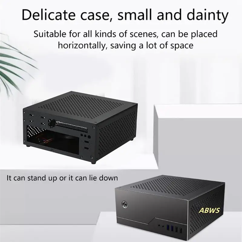 

Compute Case Mini HTPC Office Single-Slot PCIE Desktop Computer For ITX Compute HTPC Host