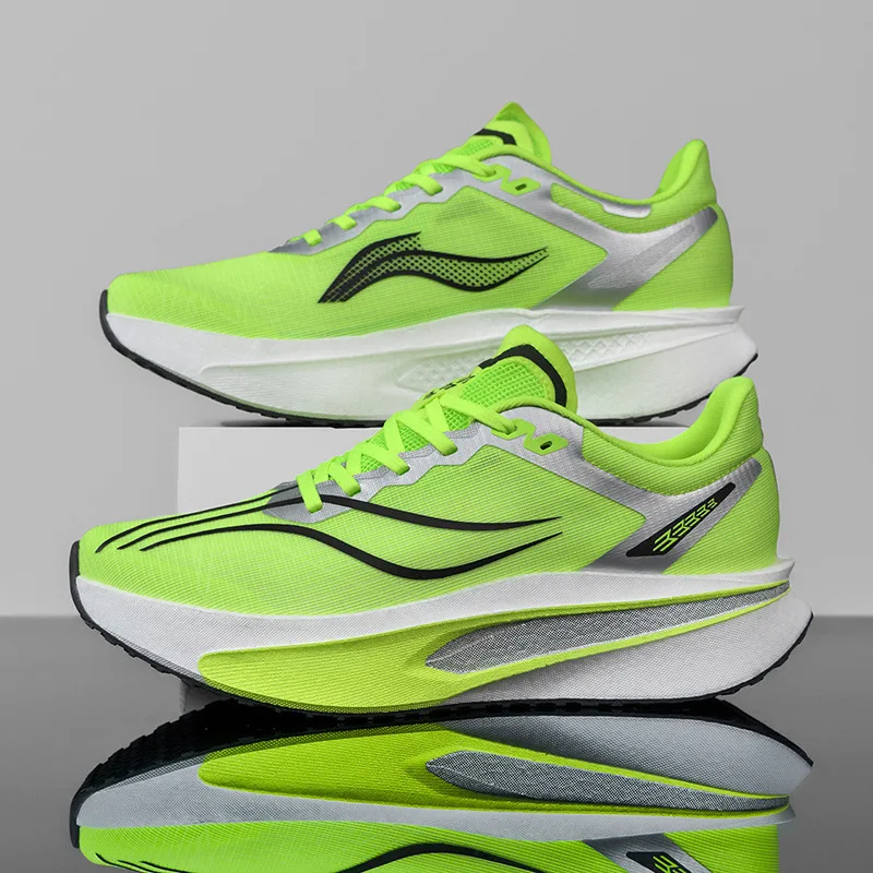 Parent-Child Carbon Plate Running Shoes Soft Bottom Sports Training Night Vision Middle School Competition Athletic Shoes