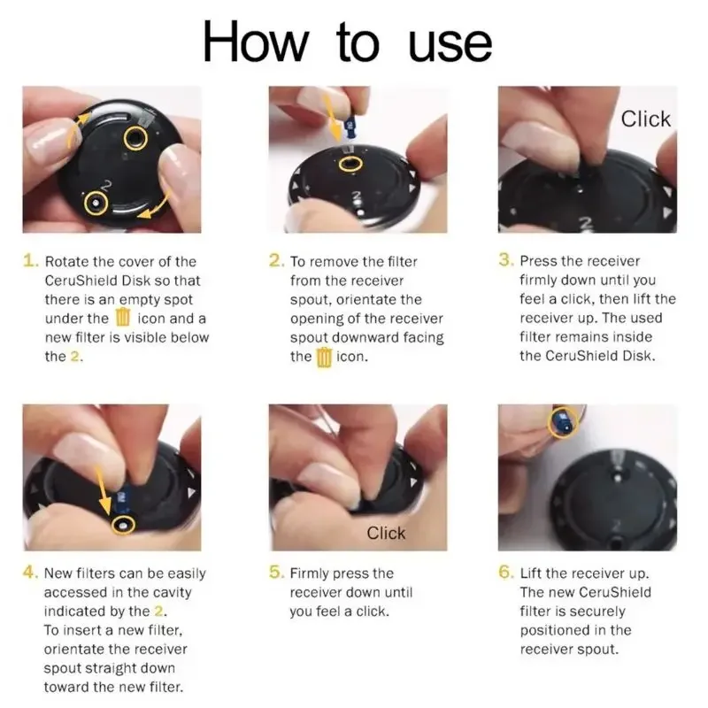 

Phonak CeruGuard Wax Guard Слуховой аппарат Воскозащитный диск для приемников Phonak и Unitron SDS 4.0