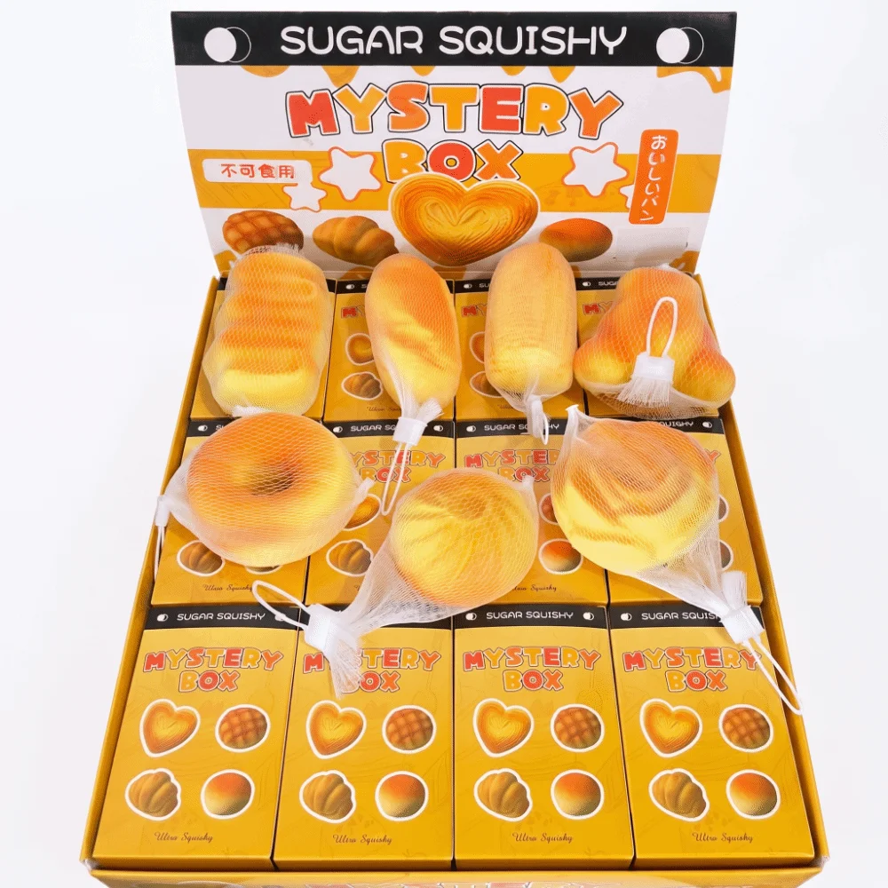 Shapeable Slow Rebound Simulated Bread Squeezing Random Style Fake Bread Soft Sensory Fidget Party Favors