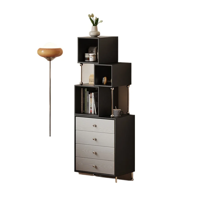 CX living room floor display, TV side, vertical cabinet next to sofa, household corner, locker