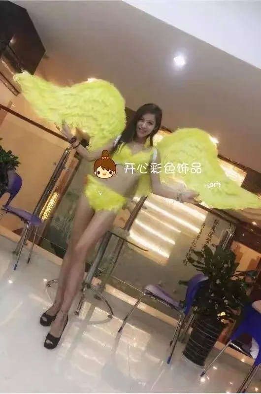 2m Oversized White Feather Angel Wings Car Model Fashion Show Stage Performance Props Shooting Backboard Acessories