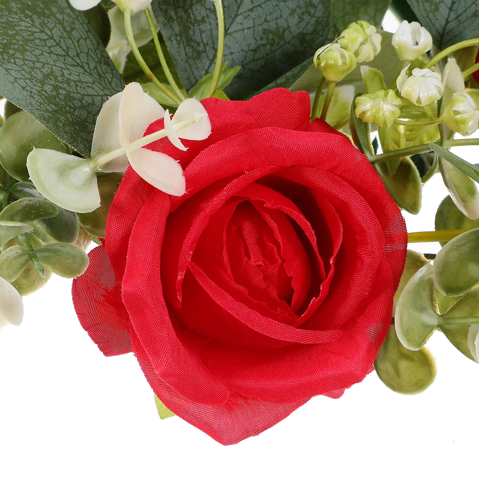 خاتم ورد صناعي صغير محاكاة زهرة ديكور لزفاف المنزل عنبر حفلة الجدول قطعة مركزية الأزهار