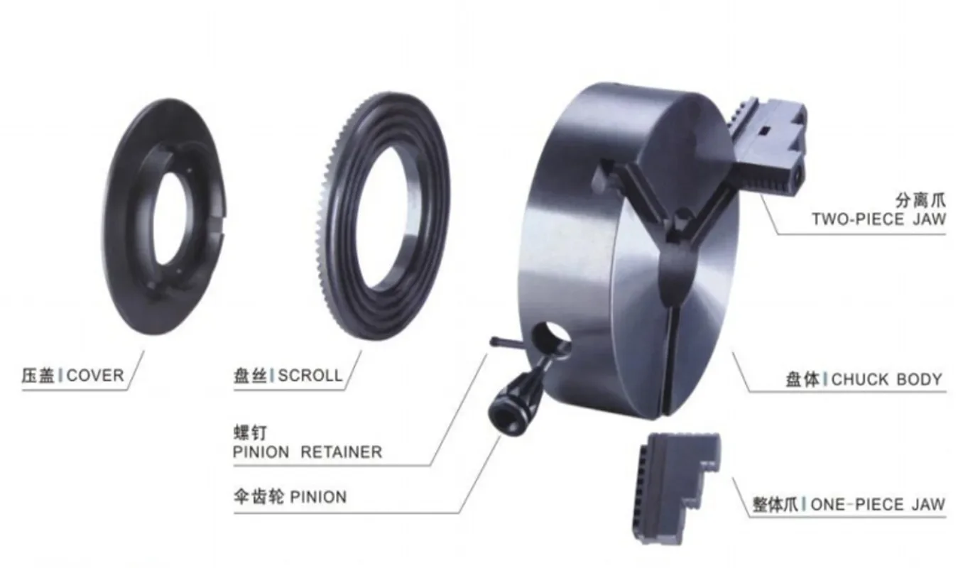K11-80/100/125/160 3 Jaw Lathe Chuck Self Centering Hardened Reversible Tool for Drilling Milling  Woodworking Lathe Chucks - view 3
