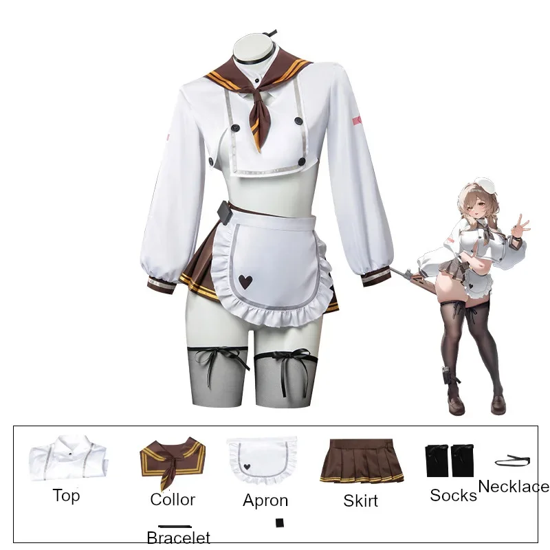 

2026 new NIKKE Bready Cosplay Costume Maid Sailor Outfit Anime Role-Playing Clothes Halloween Party Suit